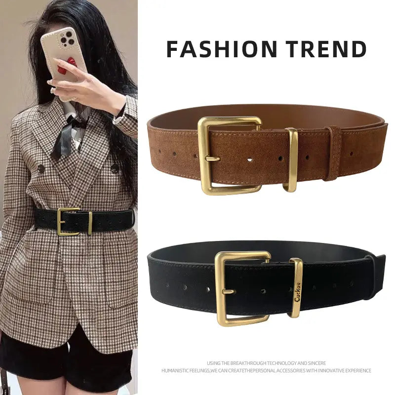 Imported ladies leather belt