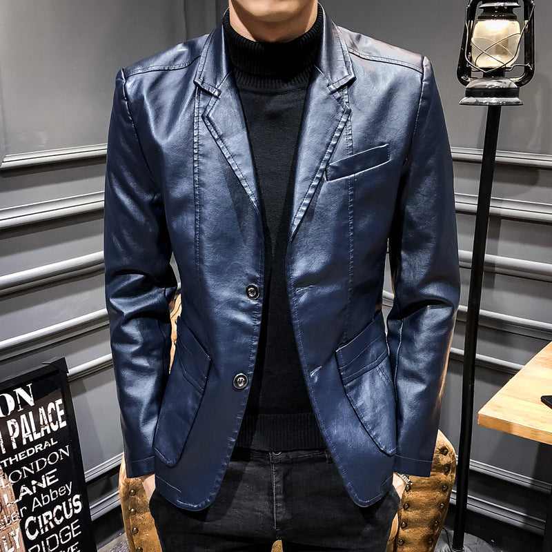Men's Slim Fit Leather Jacket