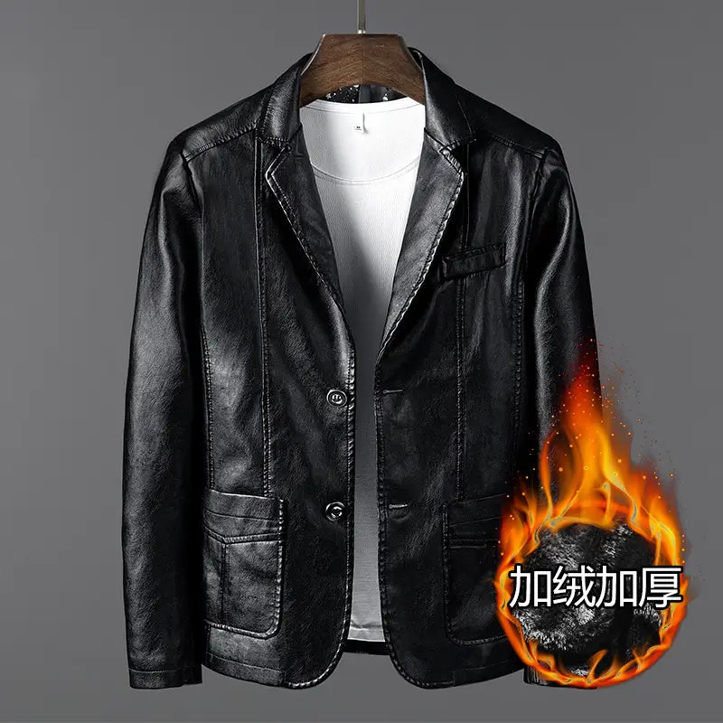 Men's Slim Fit Leather Jacket