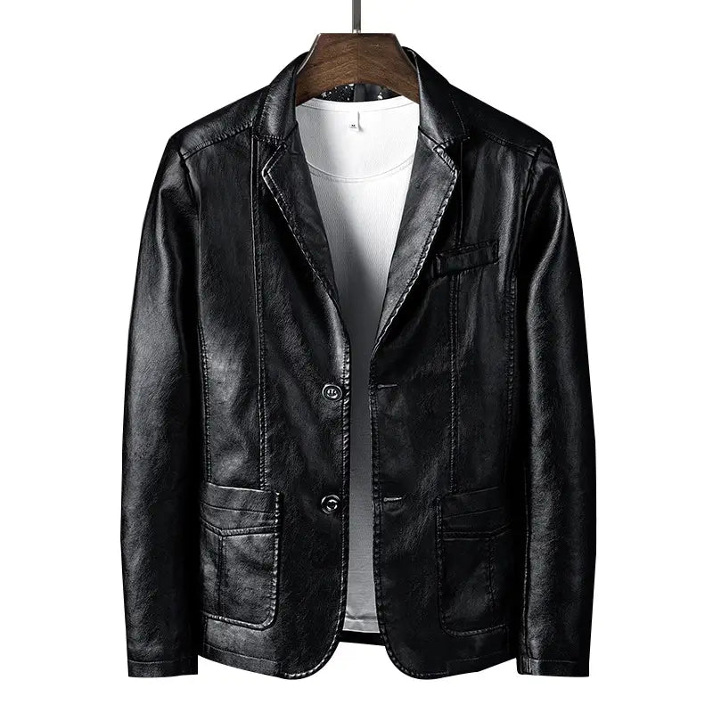 Men's Slim Fit Leather Jacket