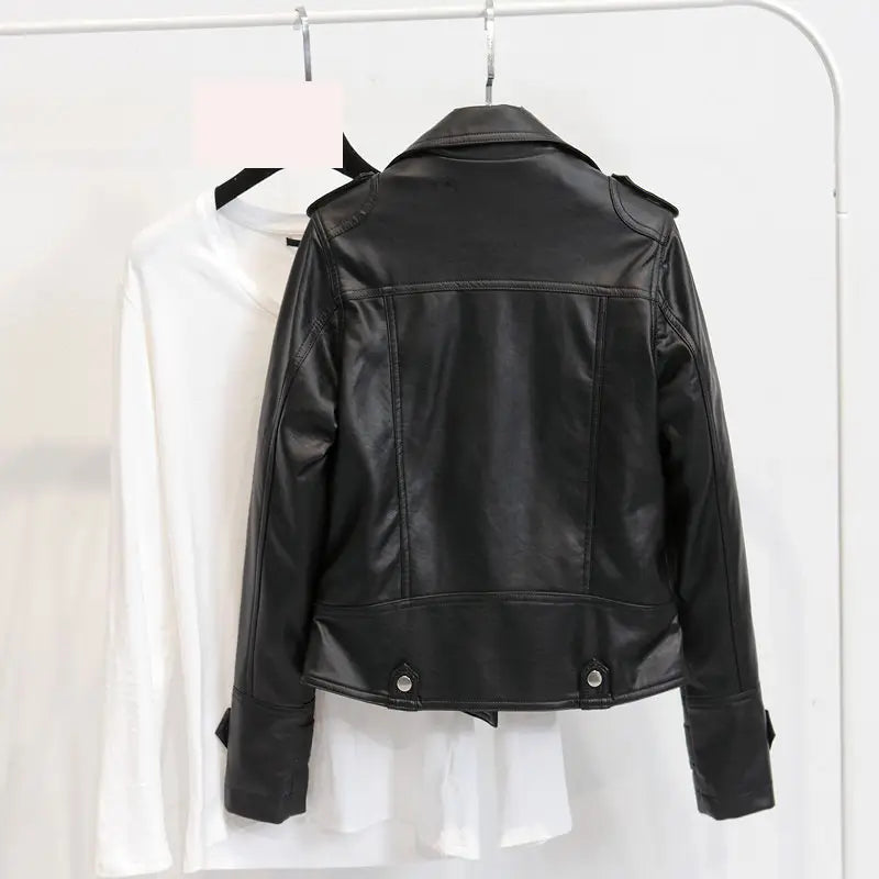Women Slim Fit Leather Jacket