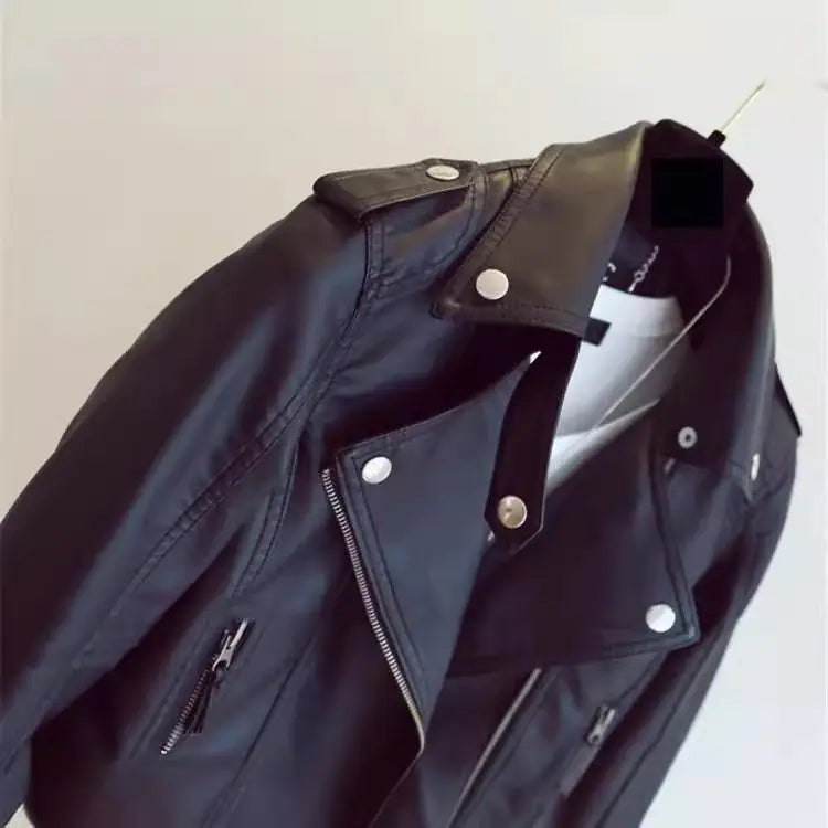 Women Slim Fit Leather Jacket