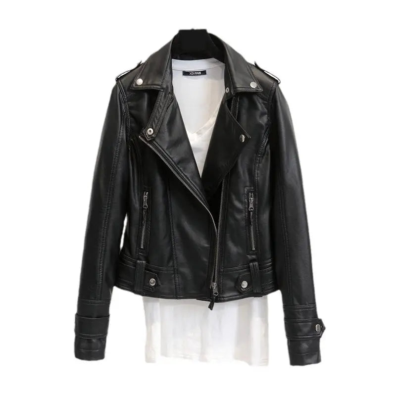 Women Slim Fit Leather Jacket