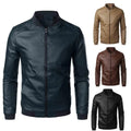 Men Slim Fit Korean Leather Jacket