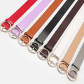 Women Round Buckle Casual Belt