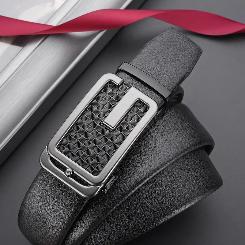 Men Black Stylish Leather Belt
