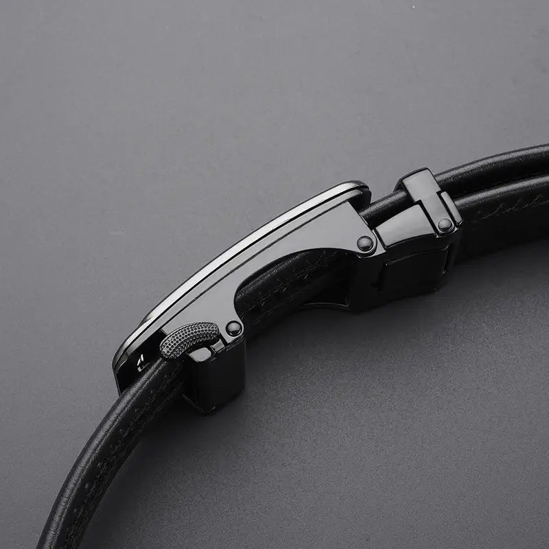Men Black Stylish Leather Belt