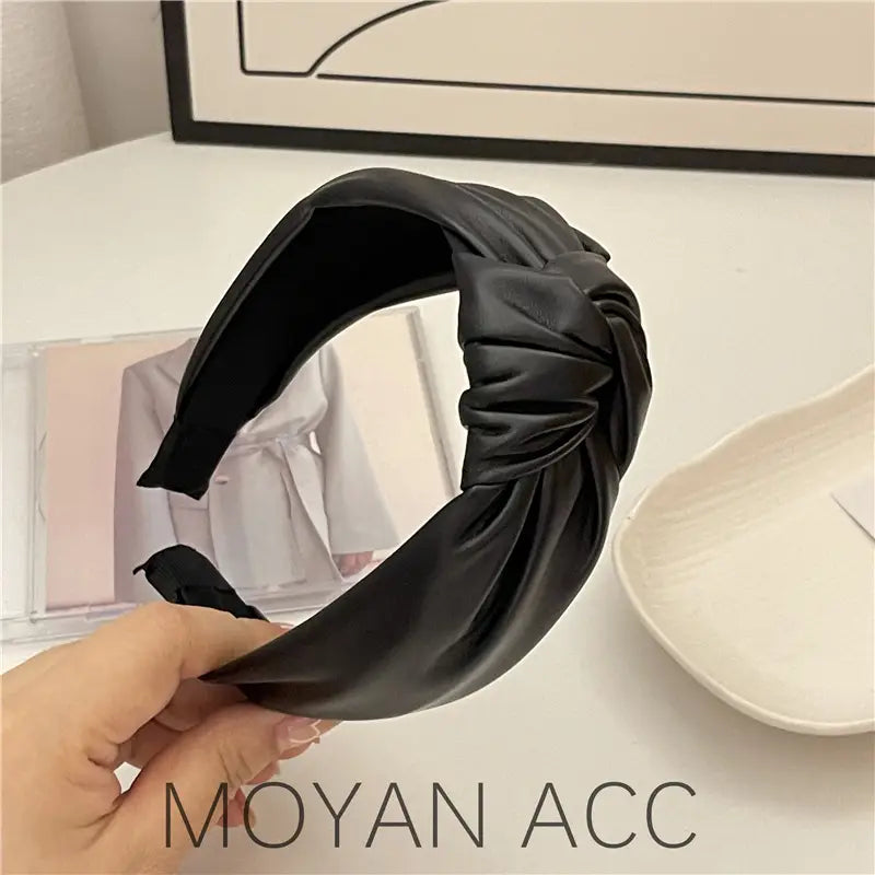 Leather Kink Hairband for Women