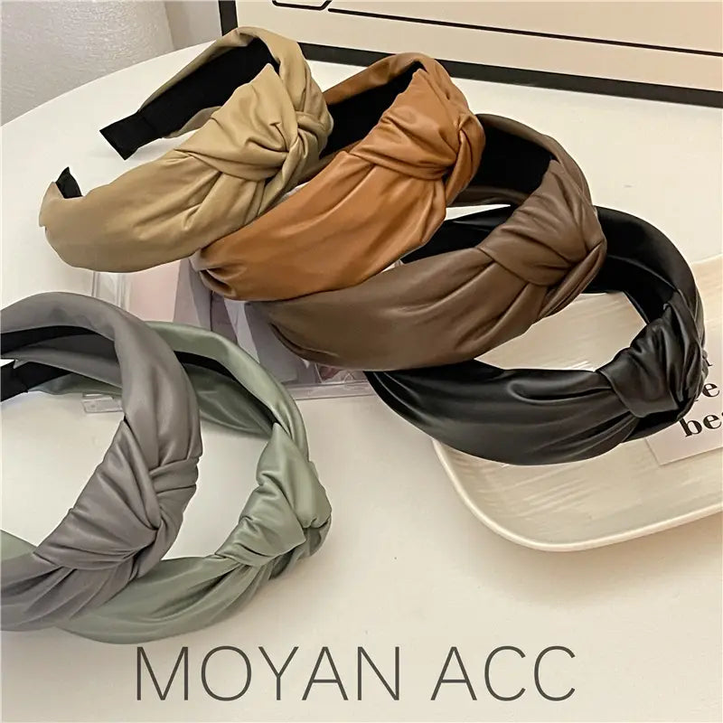 Leather Kink Hairband for Women