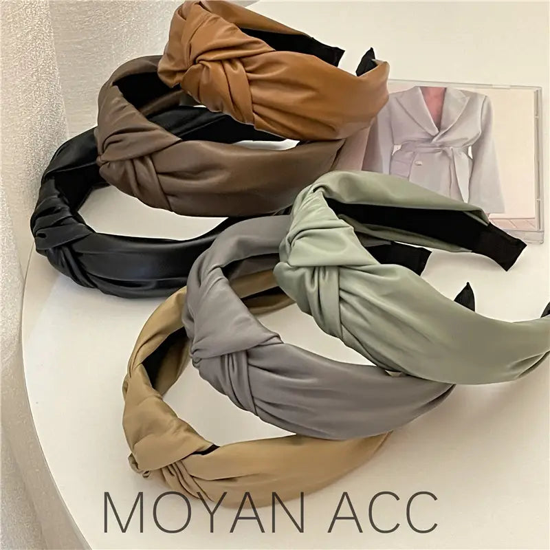 Leather Kink Hairband for Women