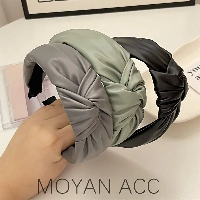 Leather Kink Hairband for Women
