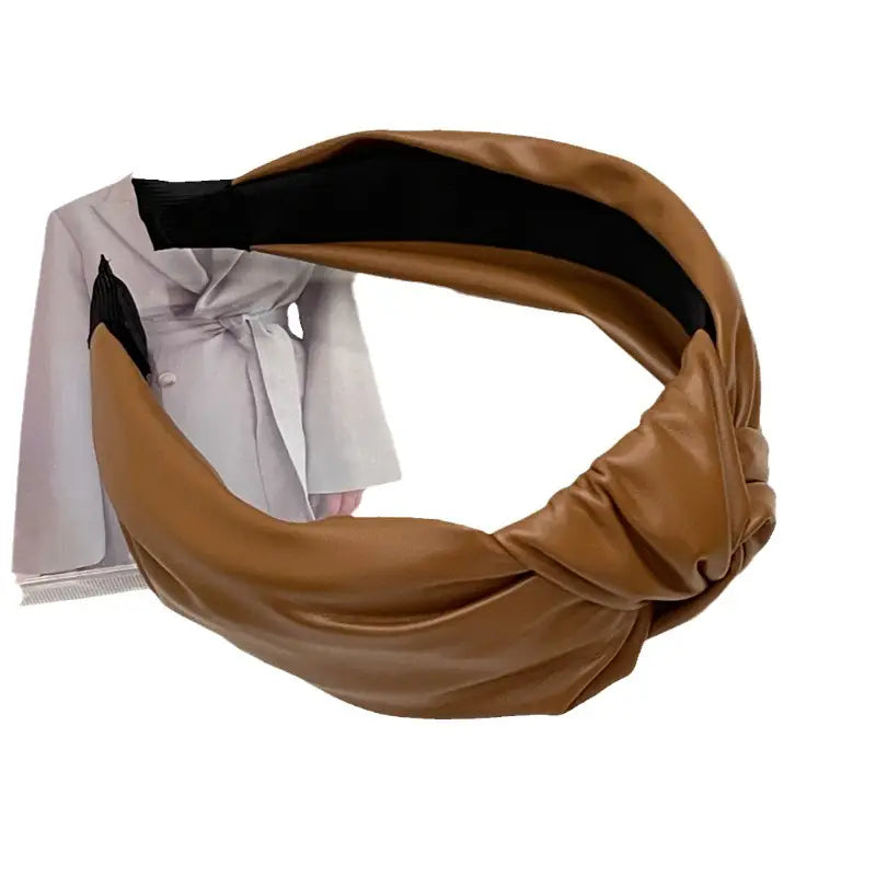 Leather Kink Hairband for Women