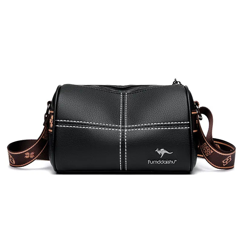 Leather Stiched Cross Body Bag
