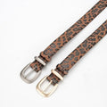 Leopard Leather Belt