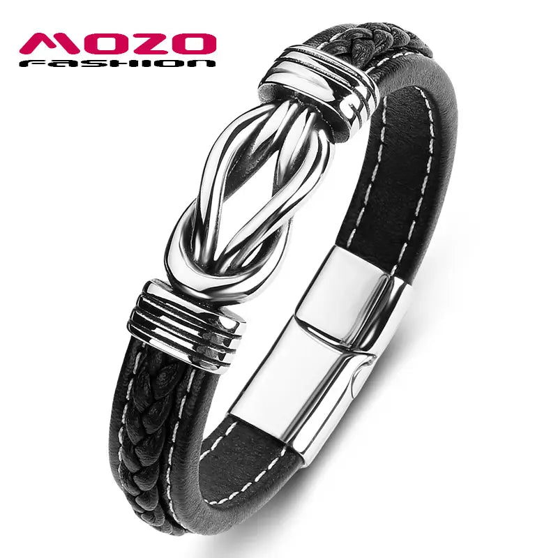 Leather Knot bracelet for men
