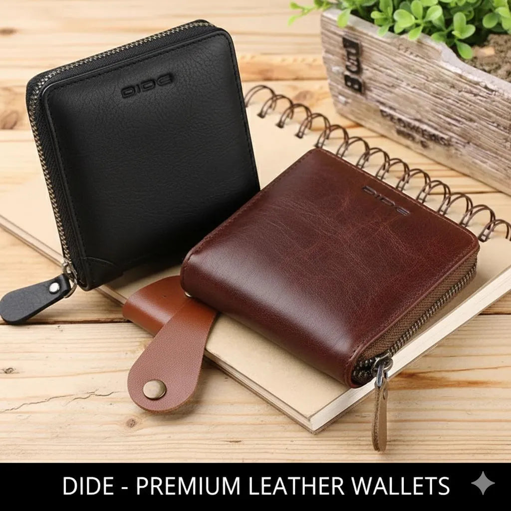 Premium Leather wallet with Chain