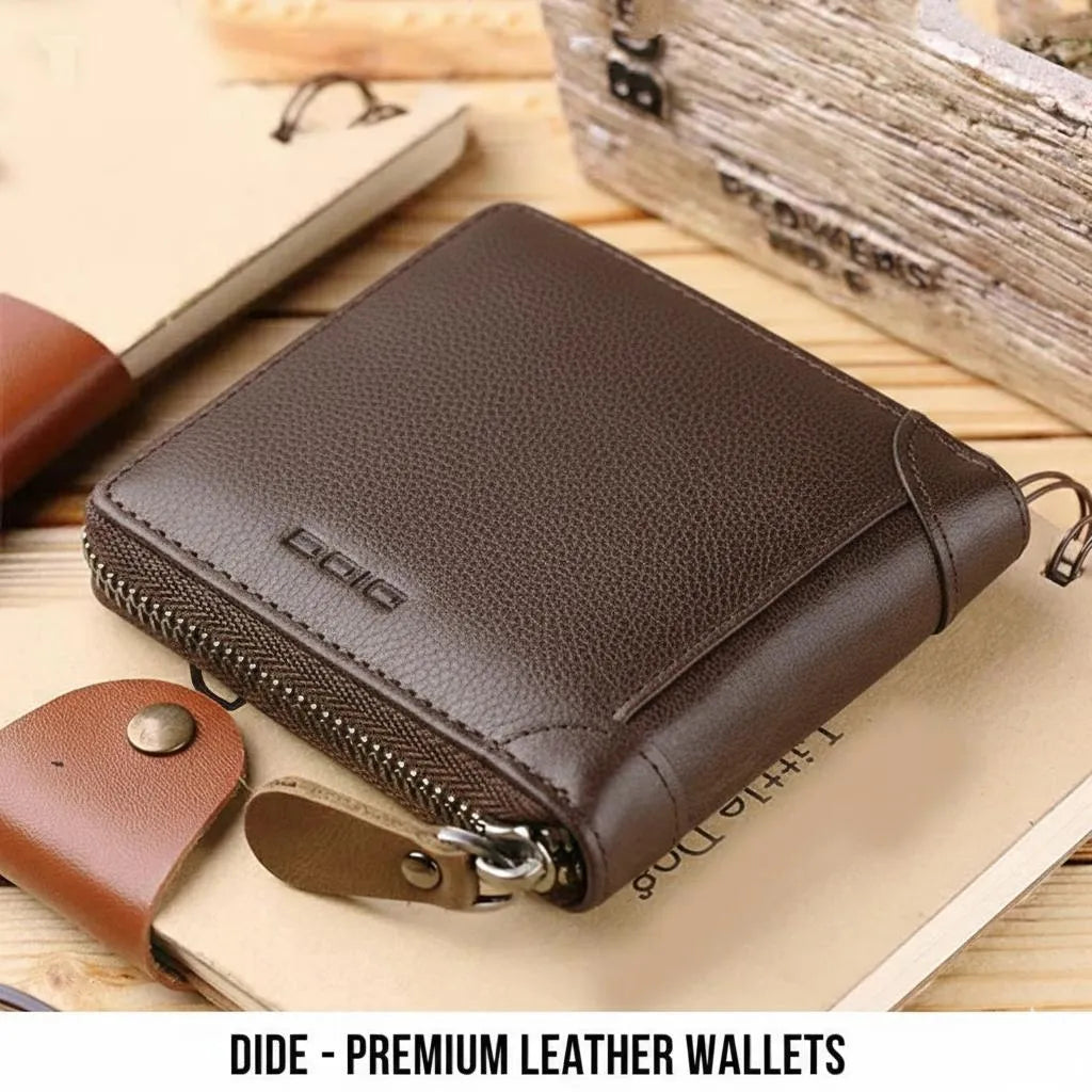 Premium Leather wallet with Chain