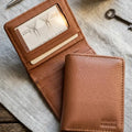 Slim Compact Leather Wallet for Men