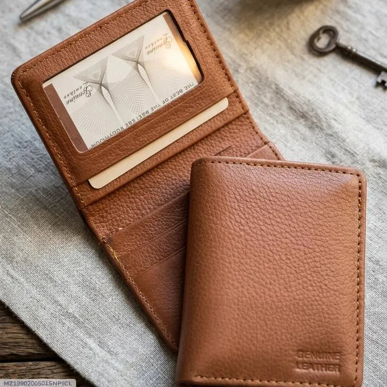 Slim Compact Leather Wallet for Men