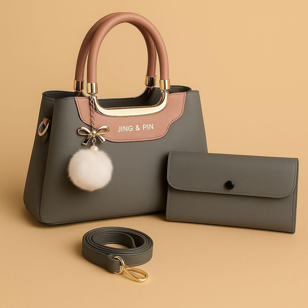 Hand bag and wallet set