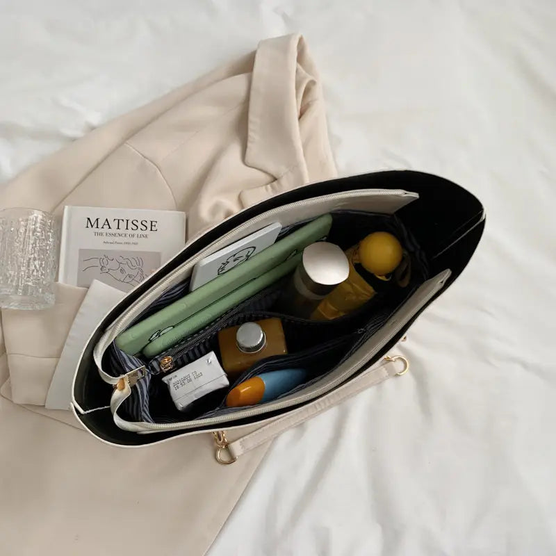 Croc textured PU tote bag