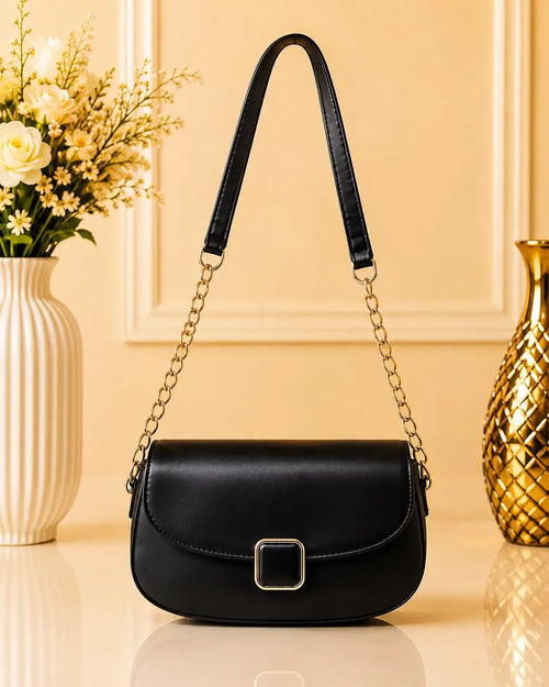 Elegant women leather shoulder bag