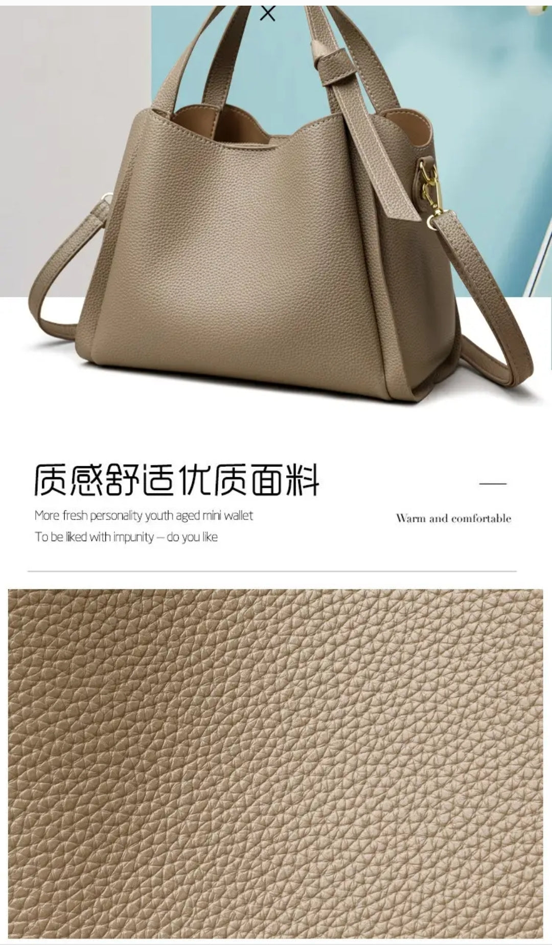 Soft Leather Handbag for Women
