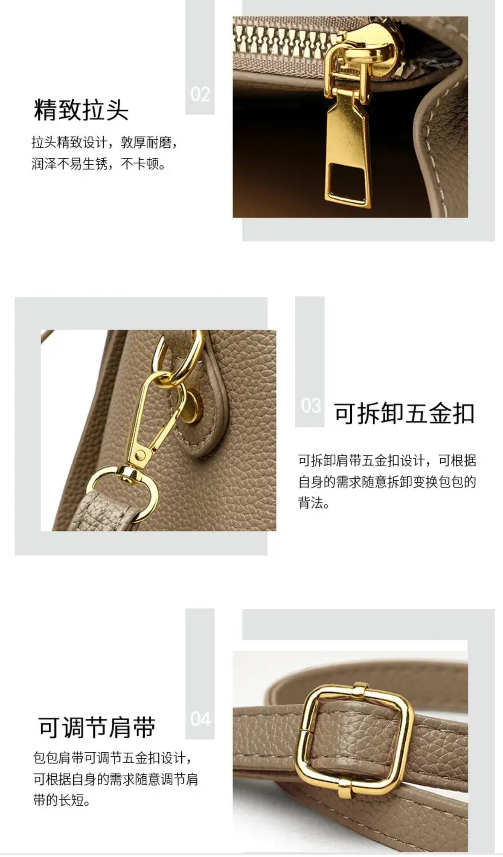 Soft Leather Handbag for Women