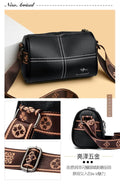 Leather Stiched Cross Body Bag